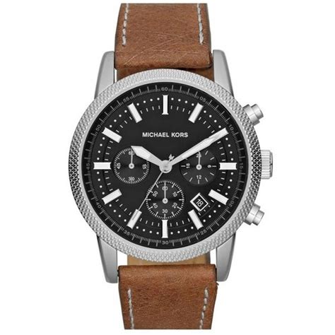 michael kors brown leather watch band mk 8309|Michael Kors MK8309 Men's Watch Chronograph Quartz Brown .